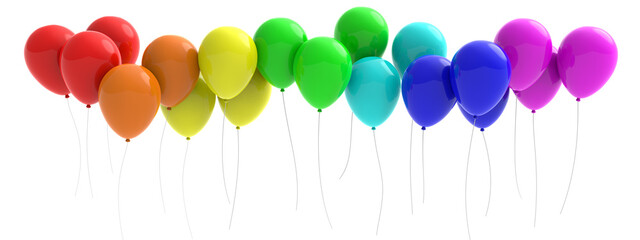 may colored balloons for party