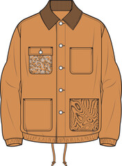 BOYS AND MEN WEAR JACKETS VECTOR