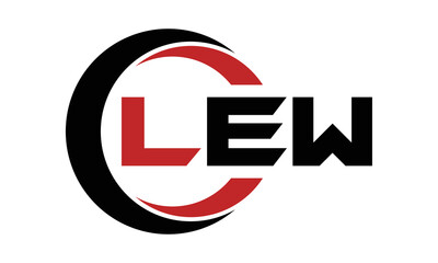 LEW three letter swoosh logo design vector template   monogram logo   abstract logo   wordmark logo   letter mark logo   business logo   brand logo   flat logo   minimalist logo   text   word   symbol © Fahim
