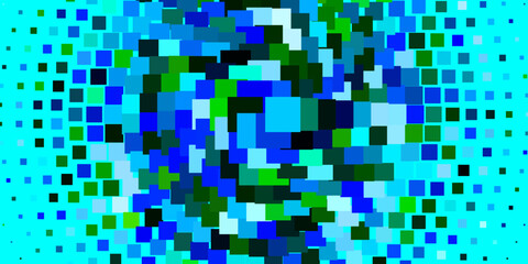 Light Blue, Green vector backdrop with rectangles.