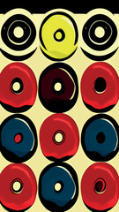 Fototapeta premium Donut with Sprinkles Doughnut Vector and Art clip Design