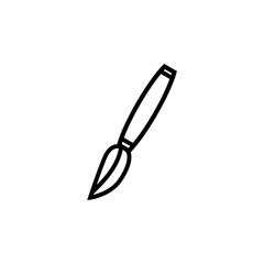 Paint  line brush icon isolated on white background