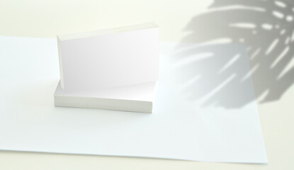 mockup name card on white