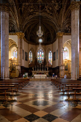 Obraz premium Perugia. Art of the palaces and churches of the medieval historic center.