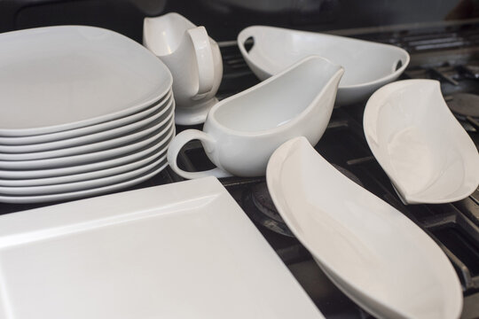 Generic White Dinnerware Set