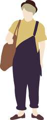 Street people stylish outfit vector illustration