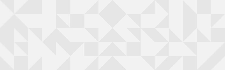 White trendy background of triangles in modern style, flat seamless vector illustration. Cover of gray geometric shapes in retro texture for web design or postcard.