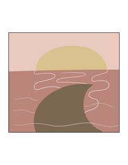 shark fin in the sunset sea