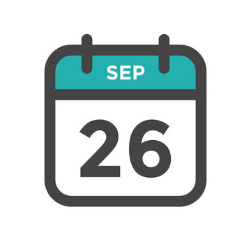 September 26 Calendar Day or Calender Date for Deadlines or Appointment