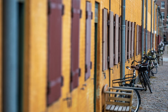 Copenhagen, Denmark, Nyboder is a historic row house district of former Naval barracks planned and first built by Christian IV