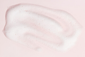 Face cleansing mousse texture