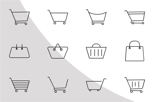 Shopping Cart Icon" Images – Browse 1,114 Stock Photos, Vectors, and Video  | Adobe Stock