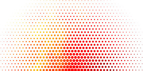 Light Orange vector pattern with spheres.