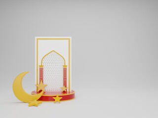 EID Podium Design 3d rendered 