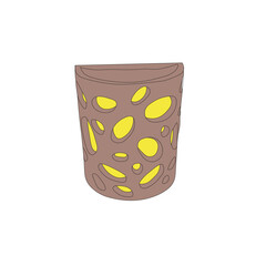 color drawing, lamp and pottery shell