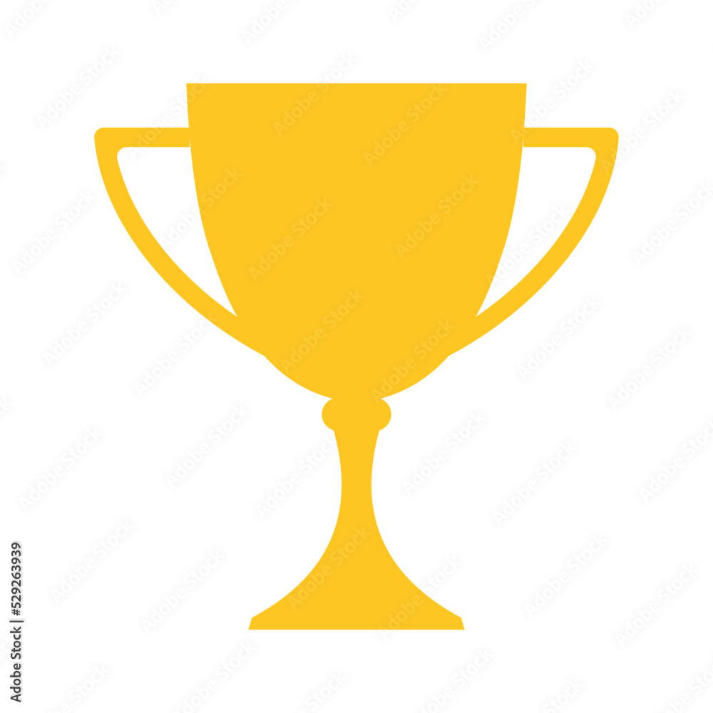 Wall mural Gold trophy cup icon. Trophy logo. Vector illustration.