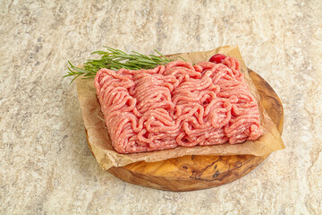 Raw beef minced meat for cooking
