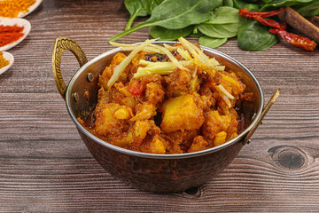Indian cuisine - Aloo Goby curry