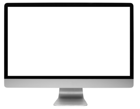 computer on withe background
