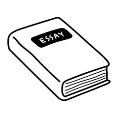 Hand drawn doodle icon - essay