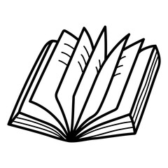 Hand drawn doodle icon - book