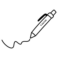 Hand drawn doodle icon - pen drawing