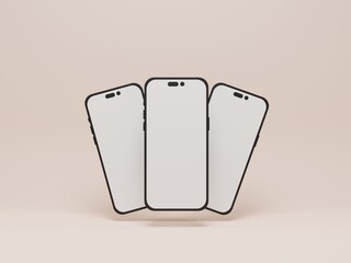 Phone mockup Template 3d