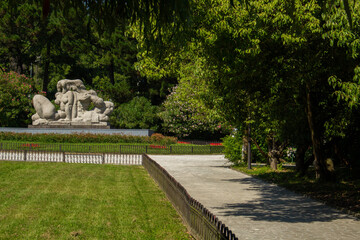 beautiful views of the summer park