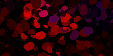 Dark pink, red vector template with abstract forms.