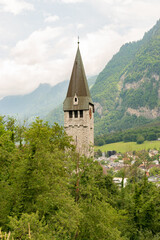Fototapeta na wymiar Saint Nikolaus church in Balzers in Liechtenstein