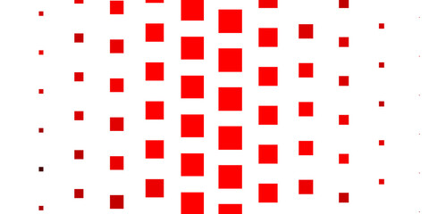Fototapeta na wymiar Light Red vector pattern in square style.