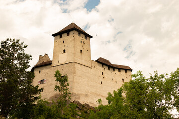 Fototapeta na wymiar Gutenberg castle in Balzers in Liechtenstein