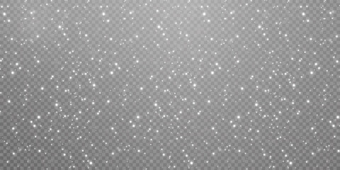 Christmas background. Powder dust light white PNG. Magic shining white dust. Fine, shiny dust particles fall off slightly. Fantastic shimmer effect.	
