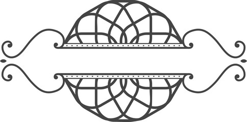 Vintage Decorative Calligraphic Design Element