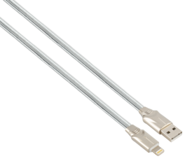 cable with USB and Lightning connector