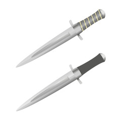 Dagger knife. Vector illustration. White background