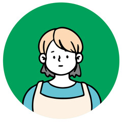 Outline avatars profile set, office workers, hand-drawn icon style, character design, vector illustration.