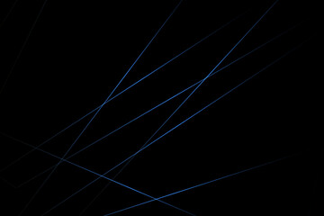 Abstract black with blue lines, triangles background modern design. Vector illustration EPS 10.