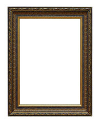 Framework in antique style. classy frame - square shape. Vintage picture frame isolated on a transparent background in PNG format - 529281721