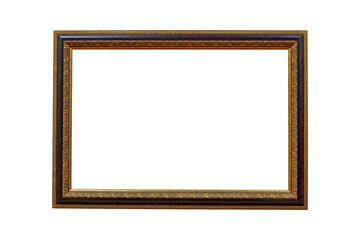 Framework in antique style. Vintage picture frame isolated on a transparent background in PNG format - 529281739