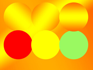 colorful gradient with green and red poly