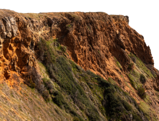 Rocky cliff isolated 