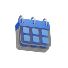 3d rendering of calendar