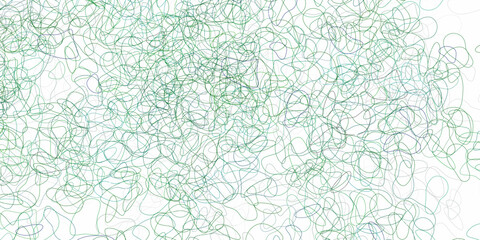 Fototapeta premium Light green vector background with random forms.