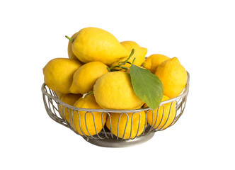  lemons  isolated on transparent background,