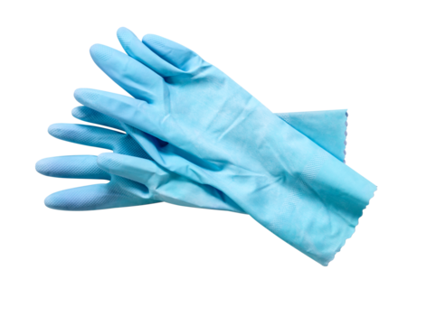 Pair of rubber gloves