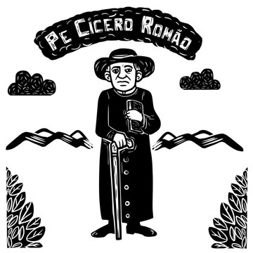 Fr C&iacute;cero Rom&atilde;o (Pe C&iacute;cero Rom&atilde;o), icon of the religiosity of northeastern Brazil.