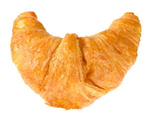 fresh croissant isolated