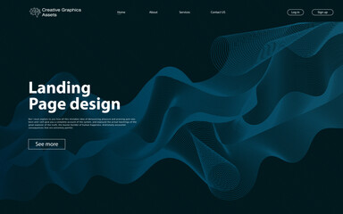 Abstract background modern design. Landing Page. Modern vector illustration concepts for website and mobile website development.