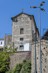 Fototapeta na wymiar Church of Our Lady of Sponsorship (Portuguese: Igreja de Nossa Senhora do Patrocínio) in Ribeira, Porto